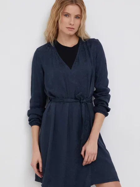 Сукня Superdry mini розкльошена синій