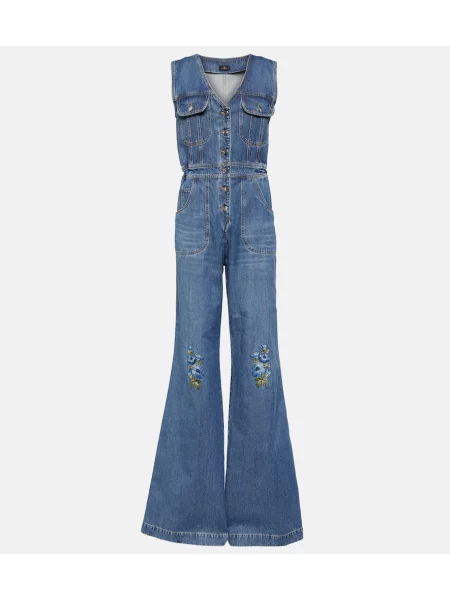 Salopetă Etro albastru