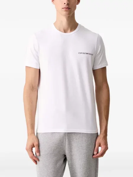 Риза Emporio Armani с принт черно