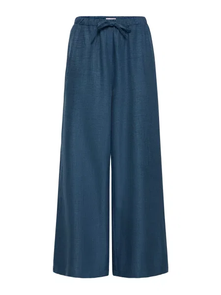 ICHI Pantaloni IHKATICO amestec albastru