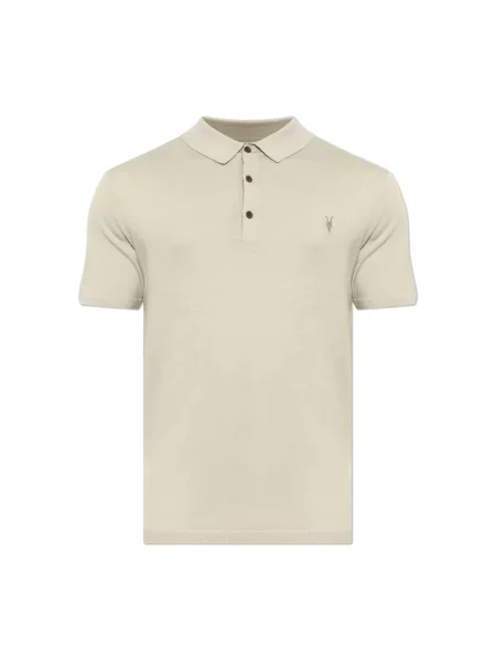 AllSaints polo wełniane MODE szara