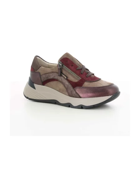 Sneakersy Mobils skórzane czerwone