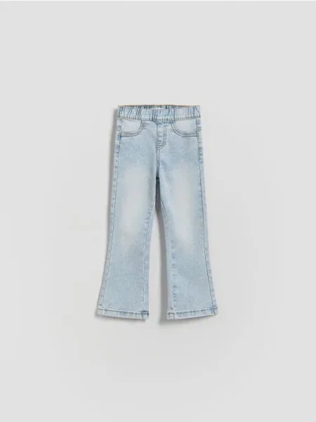 Reserved Джинси кльош синій