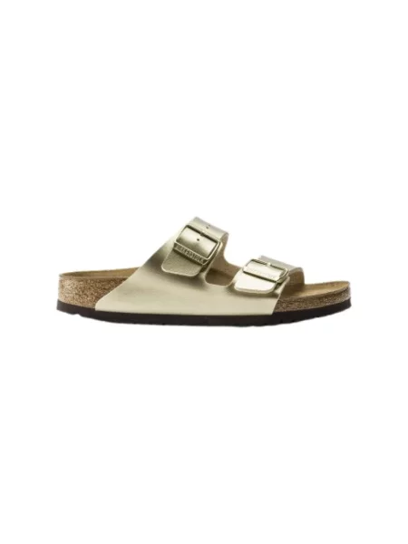 Klapki Birkenstock zamszowe żółte