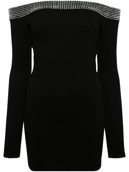 Rochie David Koma de cristal de costum negru