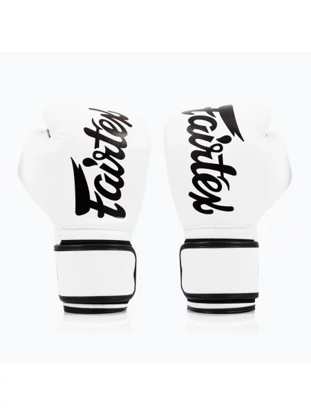 Rękawice boskerskie Fairtex Microfiber białe