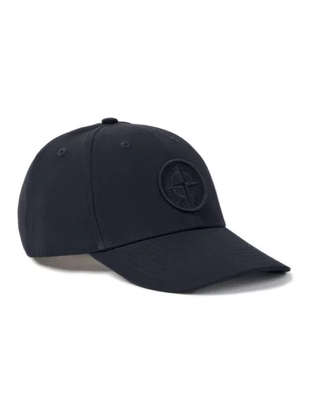 Czapka z daszkiem Stone Island z kamieniami niebieska