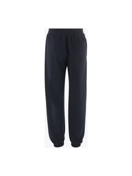 Spodnie Jil Sander z logo niebieskie
