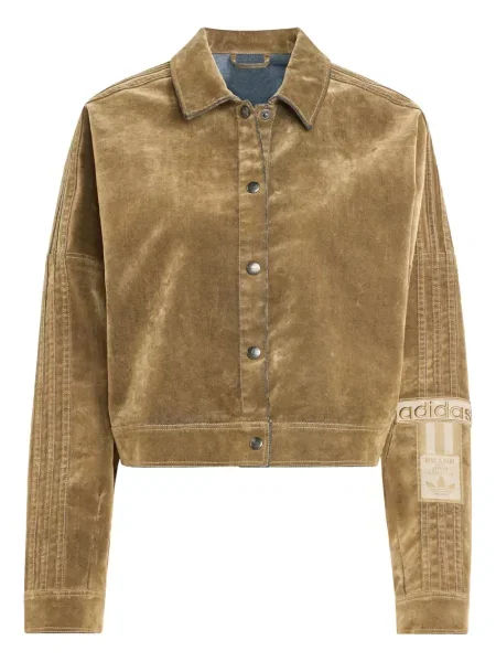 Aksamitne sneakersy Adidas Samba szare