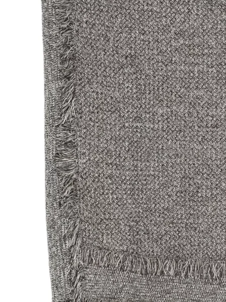 Dzianinowa kamizelka dzianinowa Jnby z frędzli szara