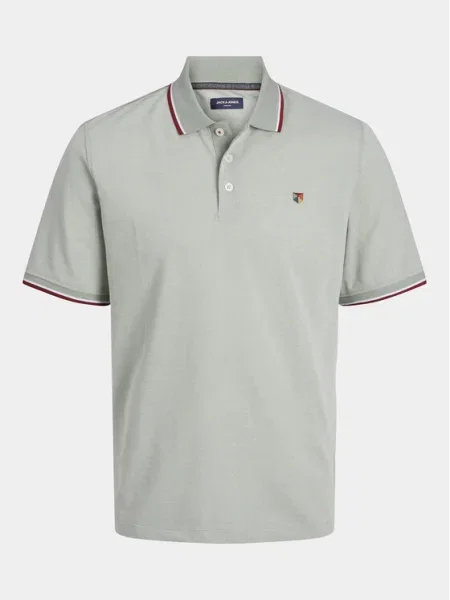 Jack&Jones Тениска с яка и Bluwin сив