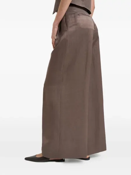 Spodnie Peserico plisowane brązowe