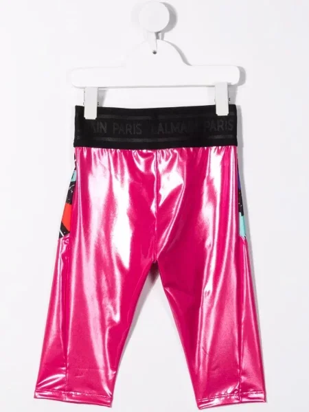 Legginsy dziecięce Balmain różowe