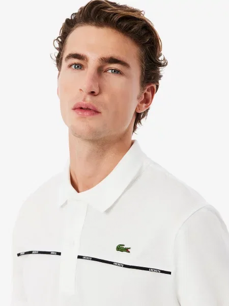 Поло Lacoste белое