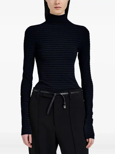 Βελούδινος ριγέ τοπ Proenza Schouler μπλε