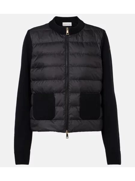 Cardigan Moncler de lână negru