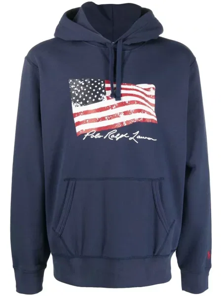 Pletene čarape Polo Ralph Lauren s printom lepršave siva