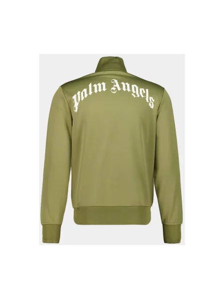 Kurtka Palm Angels z logo zielona