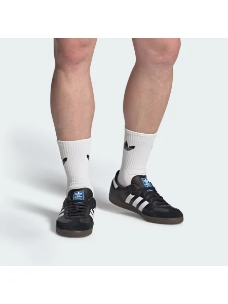 ADIDAS ORIGINALS Tenisky Samba modrá / zlatá / černá bílá