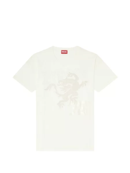 Tricou Diesel cu broderie alb