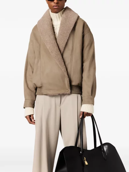 Geacă bomber Stella Mccartney din piele de oaie