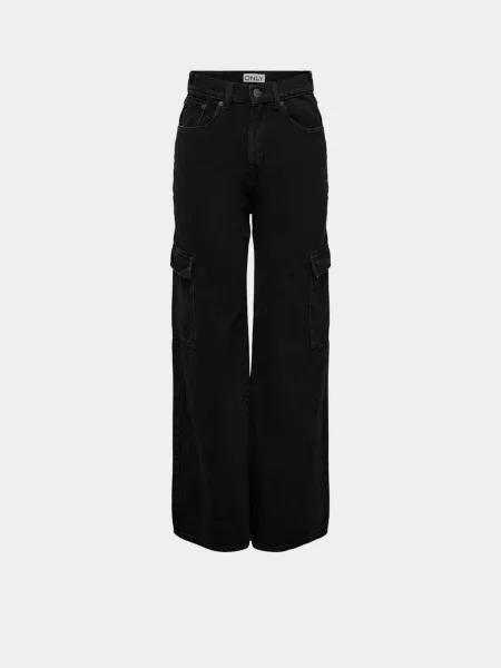 Only Широкі джинси чорний