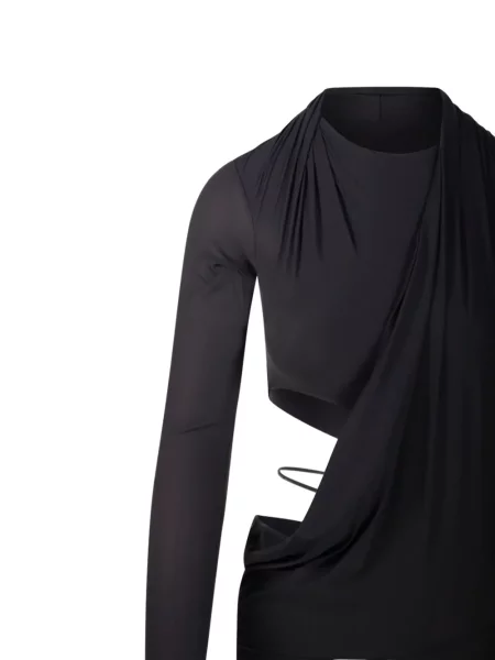 Rochie Amazuìn drapată de costum maro
