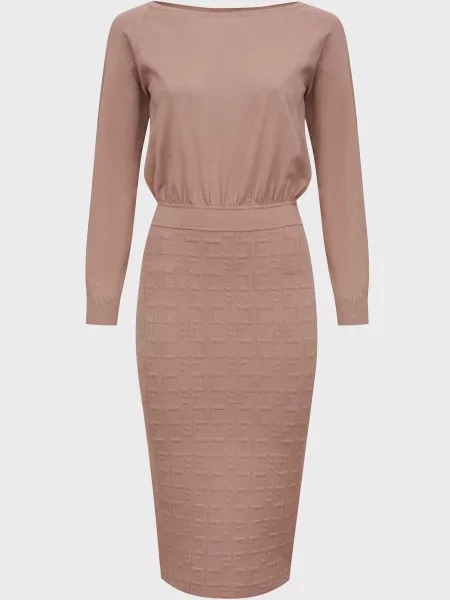 Сукня Elisabetta Franchi бежева