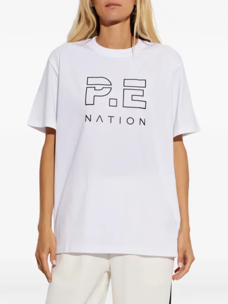 Tricou P.e Nation cu imagine alb
