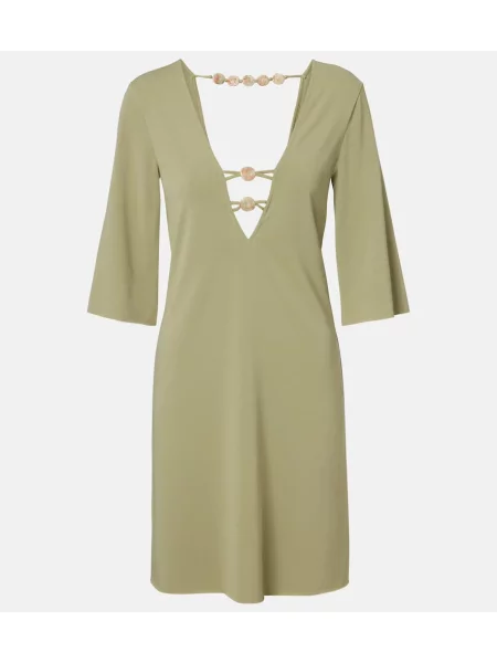 Rochie midi Eres cu mărgele verde