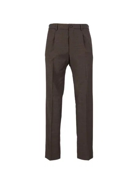 Pantaloni Incotex de lână maro