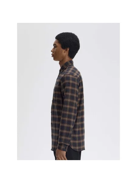 Kockás twill ing Fred Perry barna