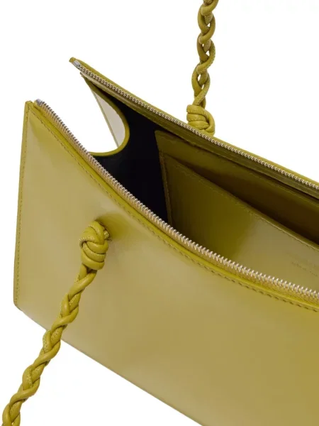 Geantă Jil Sander din piele verde
