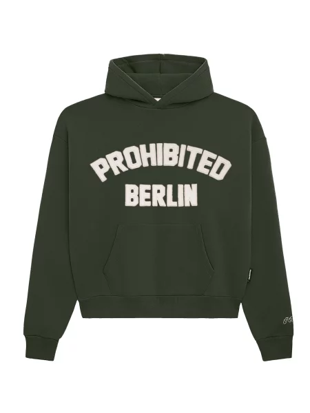 Prohibited Mikina Berlin zelená bílá