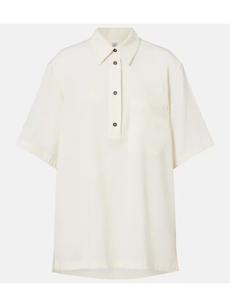 Tricou polo Toteme alb
