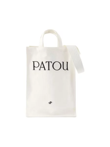 Shopperka Patou z logo biała
