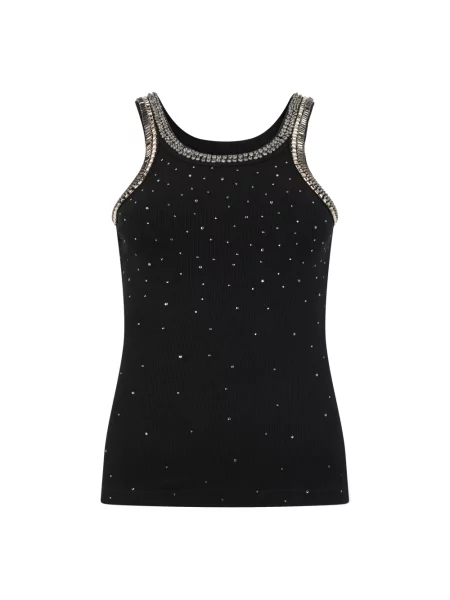 Dzianinowy top Pinko czarny