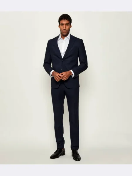 BOSS Costum C-Huge Bleumarin negru