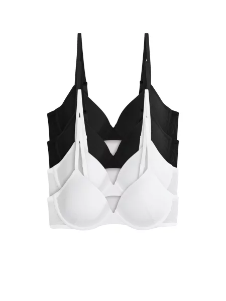 The Set Sutien negru alb