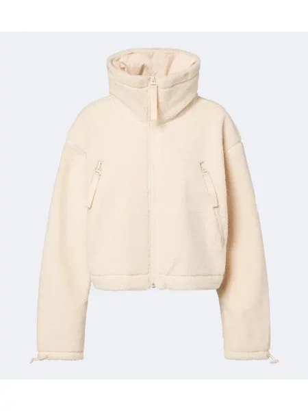 Geacă Adidas By Stella Mccartney cu glugă alb