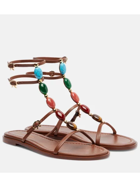 Sandale Gianvito Rossi din piele maro