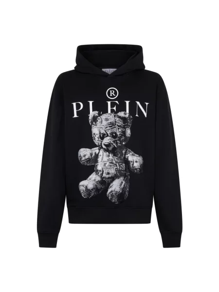 Bluza z kapturem Philipp Plein z kapturem czarna