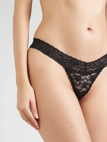Chiloți tanga Guess din dantelă alb