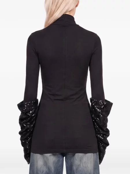 Top Darkpark cu paiete negru
