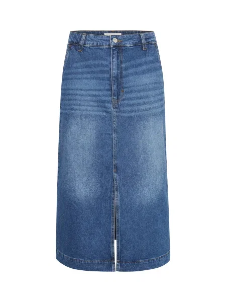 Part Two Fustă Calia denim albastru