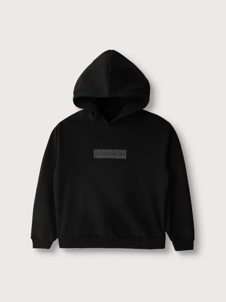 Napapijri кофта з капюшоном дитяча з бавовною B-NEW BOX LOGO H W