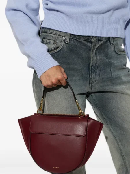 Geantă shopper Wandler din piele roșu