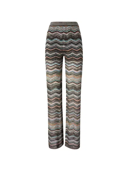 Pantaloni Missoni cu paiete tricotate negru