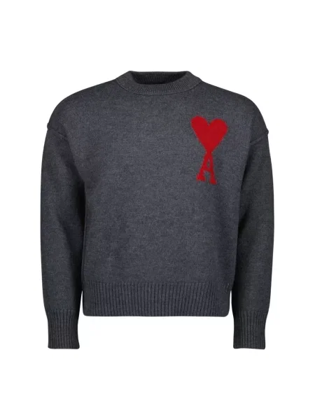 Sweter Ami Paris szary