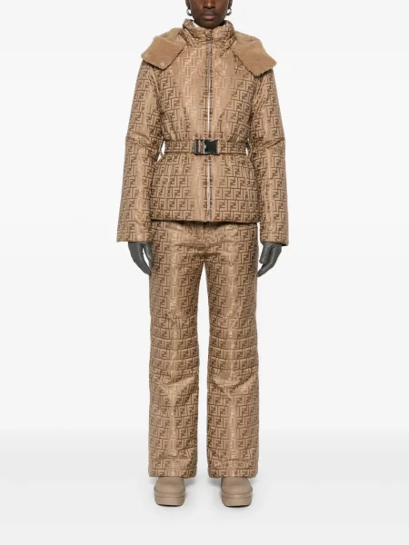 Pantaloni de schi Fendi maro